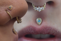teardrop philtrum jewelry